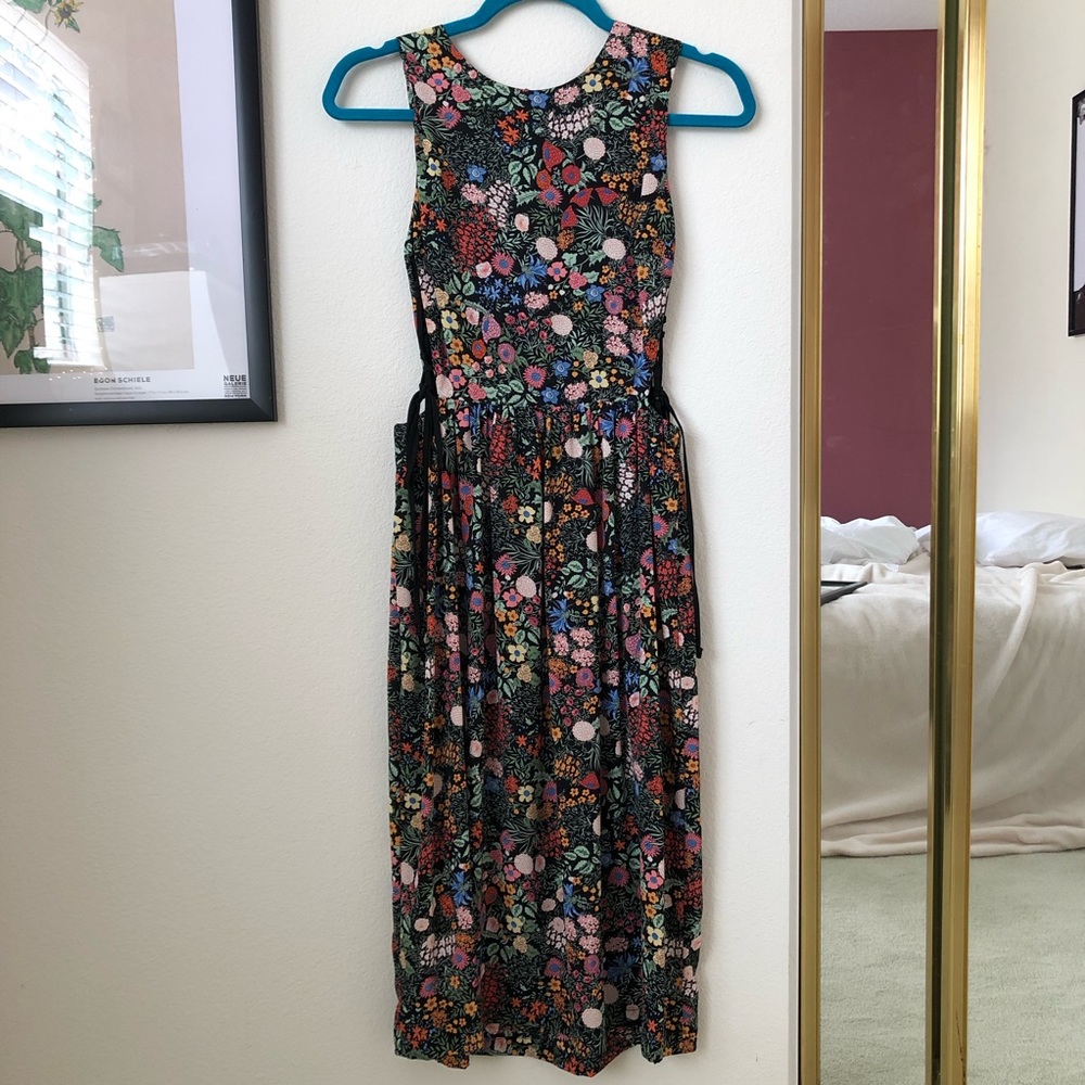 NWOT TopShop Open Side Midi Dress